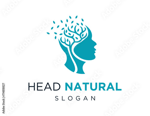 The logo design is about Head Nature and was created using the Corel Draw 2018 application with a white background.