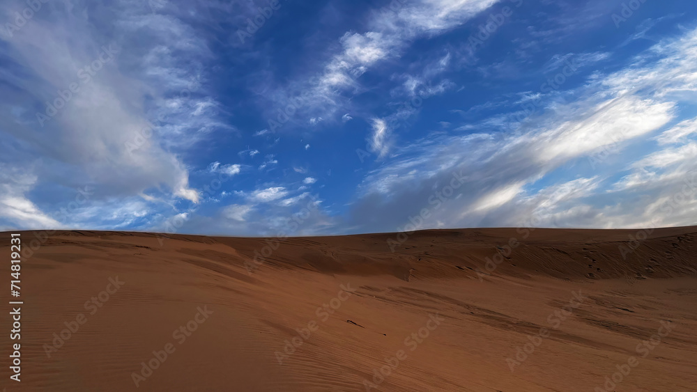 Detail view of the sand dunes of Patara, Turkey and a view of the cloudy sky. Detail view of the sand dunes of Patara, Turkey and a view of the cloudy sky.