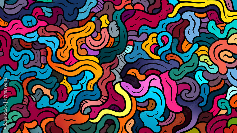Cute graffiti art abstract background poster web page PPT, art background Cute graffiti art abstract background poster web page PPT, art background