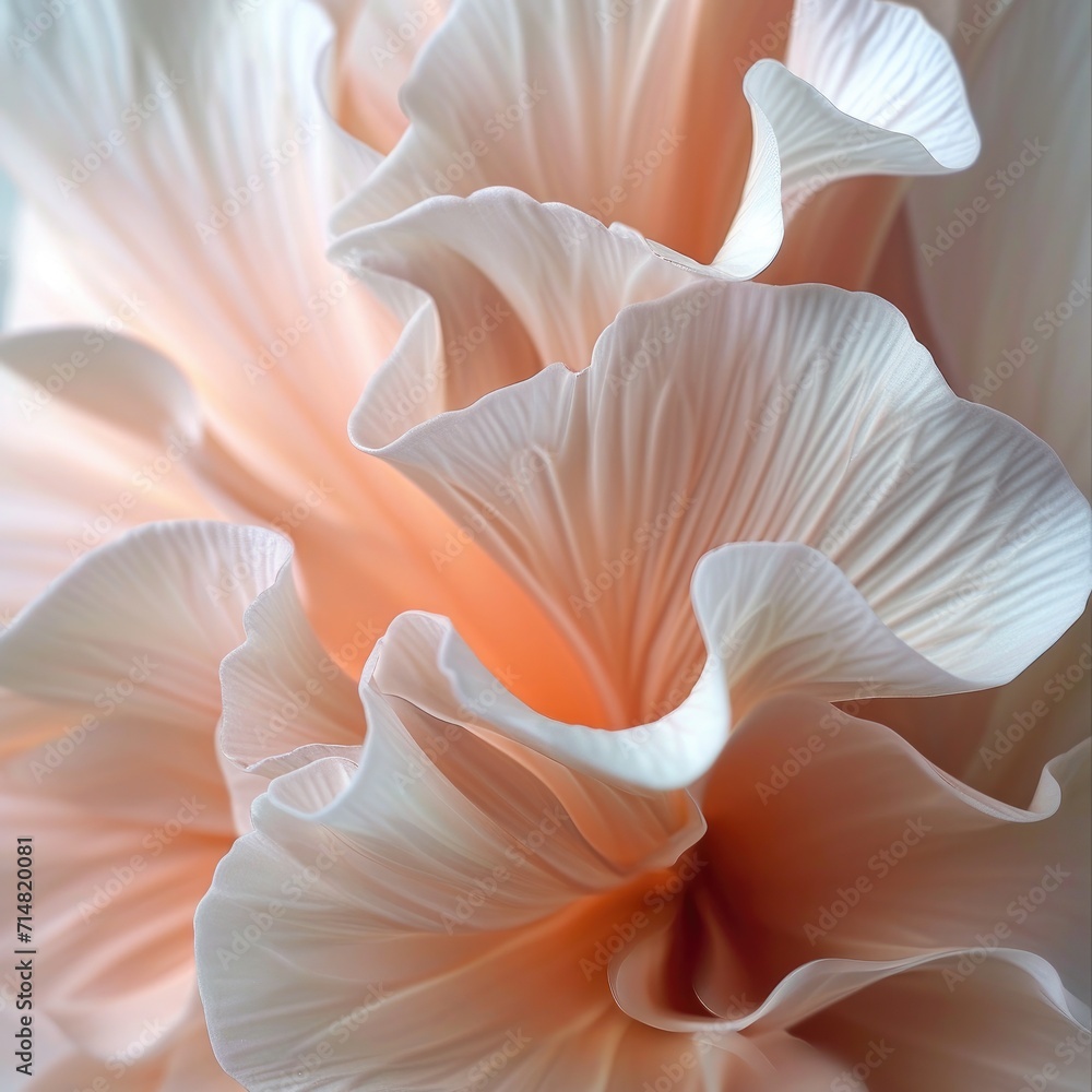 Macro details of a flower's petals Macro details of a flower's petals