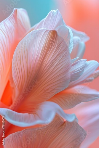 Macro details of a flower's petals