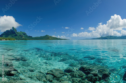 Panoramic Perfection, Bora Bora's Pristine Waters