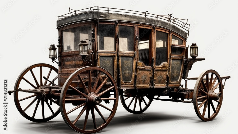 Antique 1950s Carriage, Antique Wagon