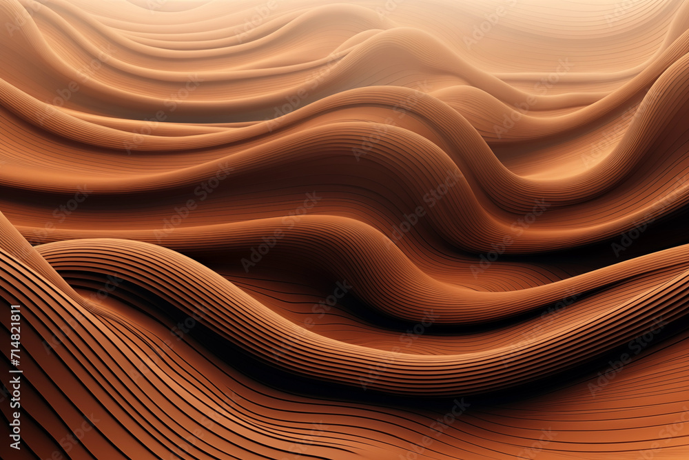 Obraz premium Organic abstract panoramic wallpaper