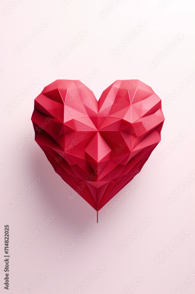 custom made wallpaper toronto digitalA red heart, characterized by an elegant minimalist design, serves as a greeting card for Valentine's Day and the celebration of love