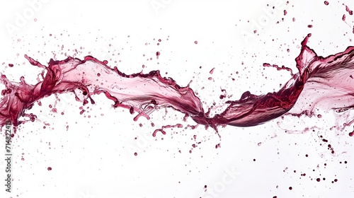 Abstract Beverage: The Splash and Color of Wine