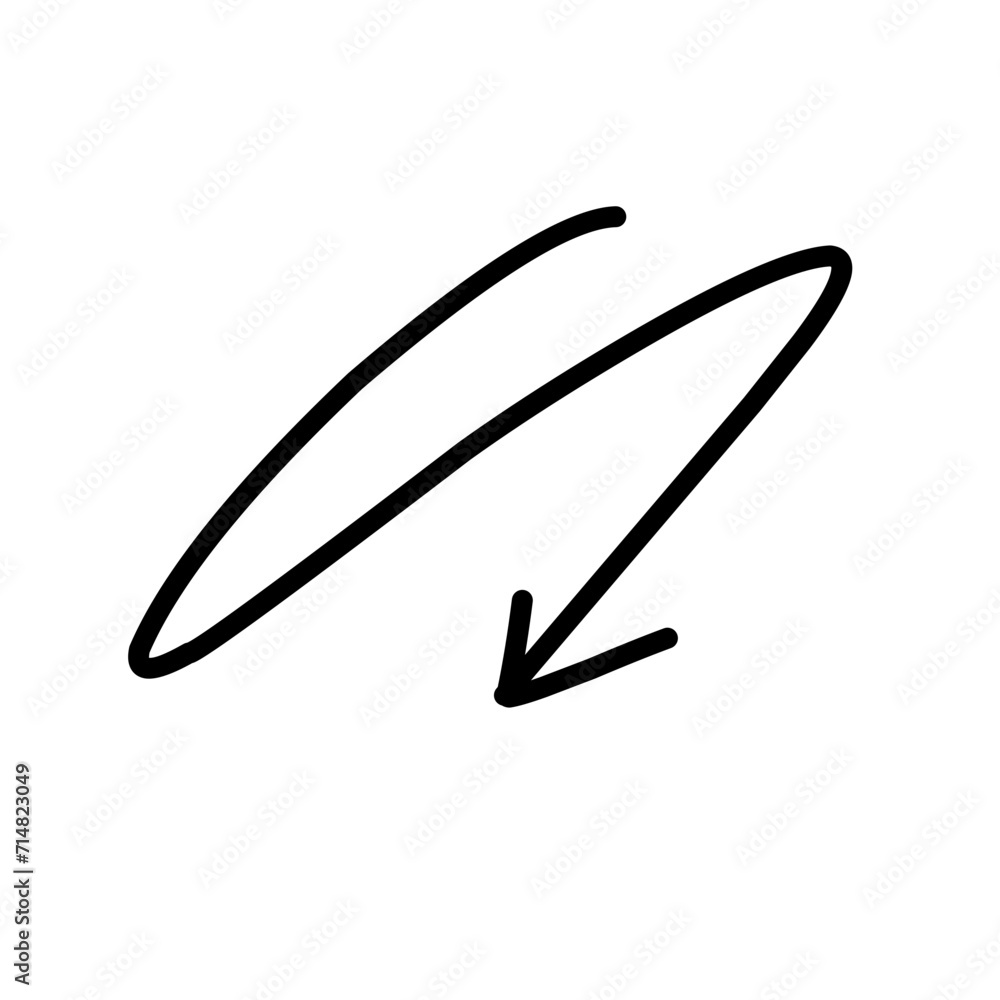 Hand drawn arrow vector Hand drawn arrow vector
