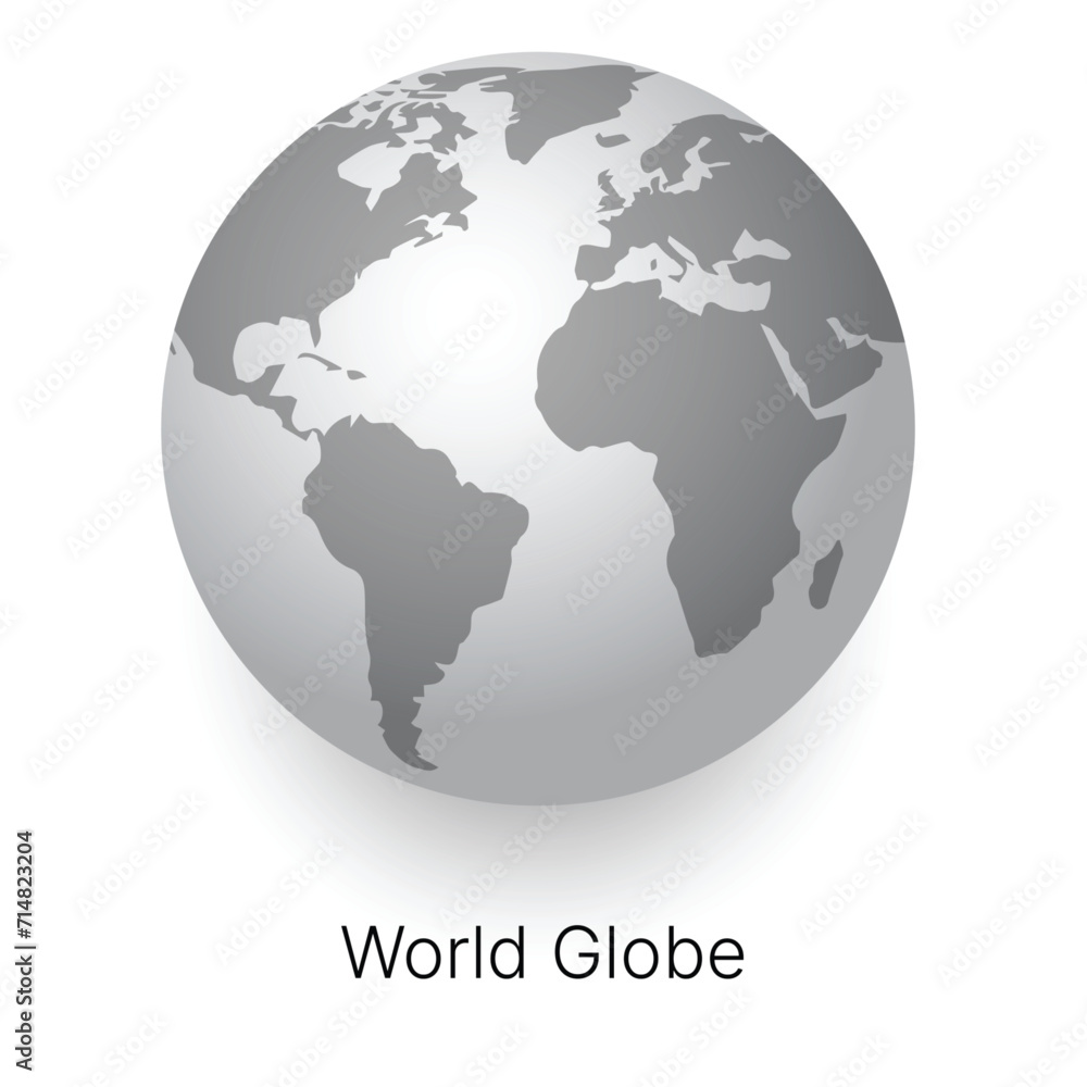 3d world globe round map vector 3d world globe round map vector