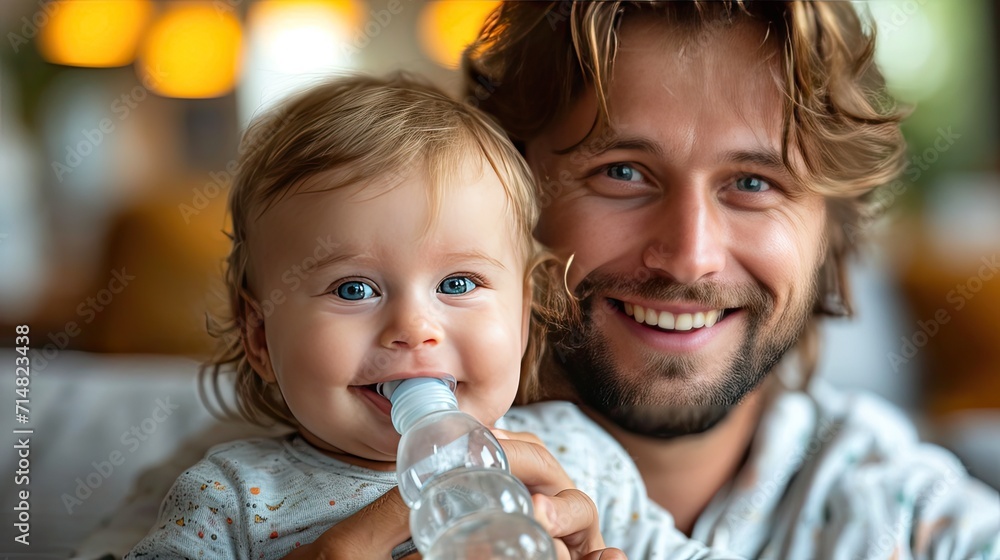 baby feeding milk from the bottle with parent baby feeding milk from the bottle with parent