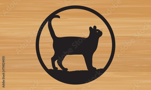 Cat Laser Metal Wall Art Laser svg Cut File