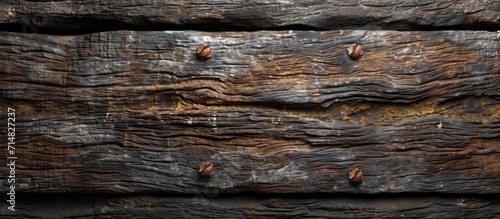 Textured wood.