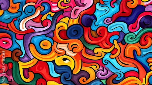 Cute graffiti art abstract background poster web page PPT, art background