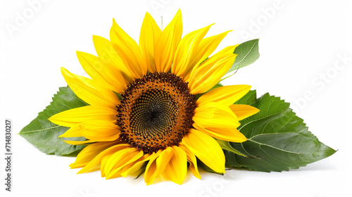 A sunflower on a white background #714830217