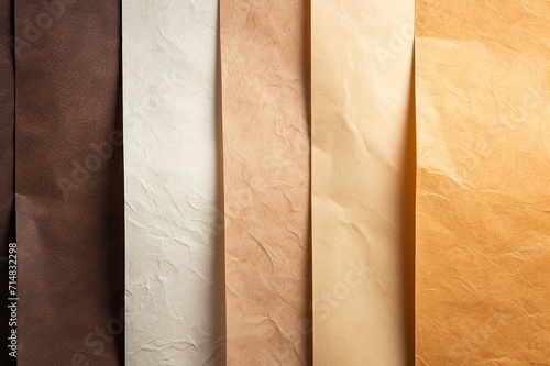 Different leather textures including smooth, textured, or distressed leather