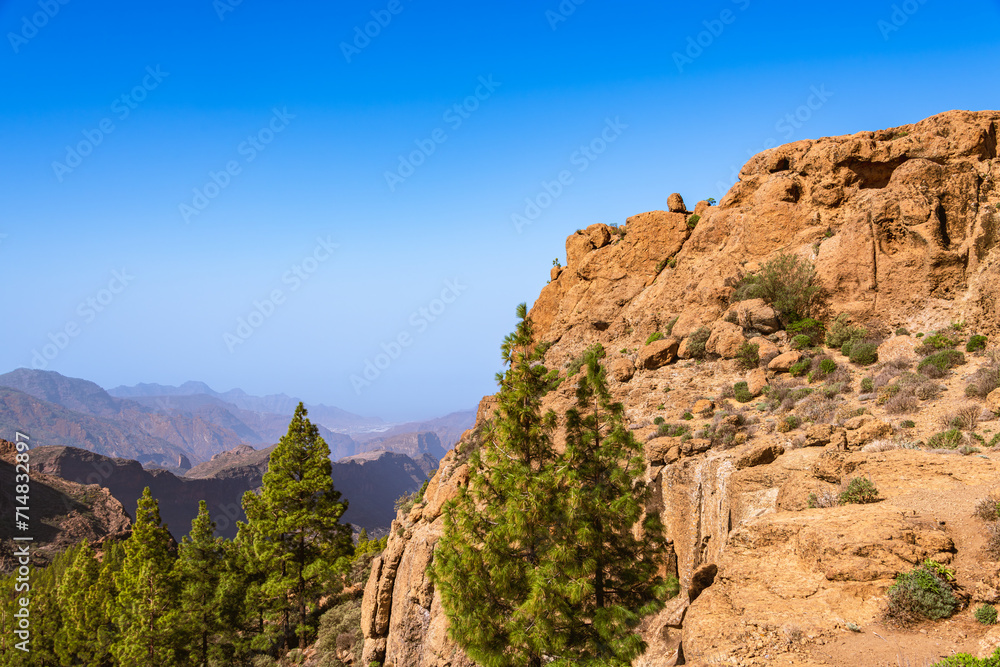 Fototapeta premium View To La Aldea de San Nicolas de Tolentino