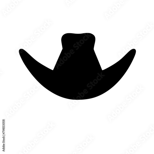 Tricorn Hat Icon SVG Black And White Illustration Art Generative AI.