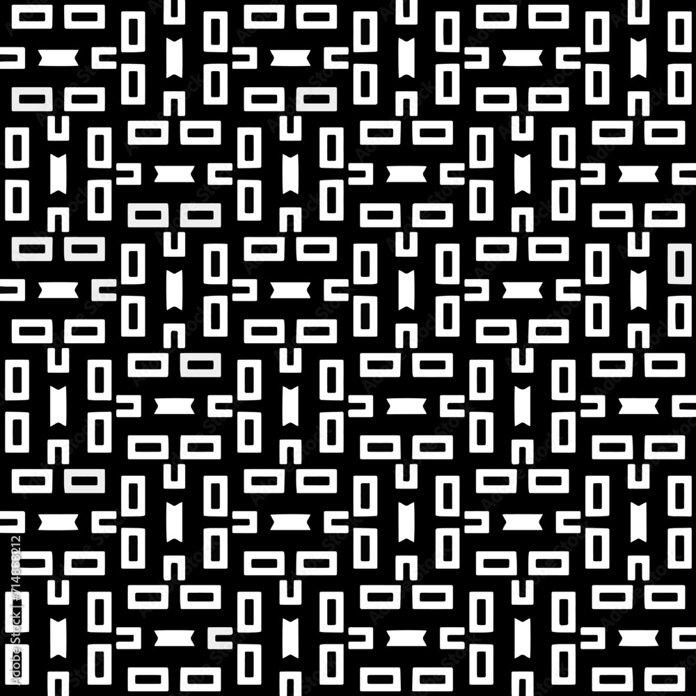 A white background with black design.Seamless texture for fashion, textile design, on wall paper, wrapping paper, fabrics and home decor. Simple repeat pattern. Geometric patterns. A white background with black design.Seamless texture for fashion, textile design, on wall paper, wrapping paper, fabrics and home decor. Simple repeat pattern. Geometric patterns.