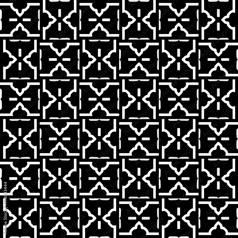 A white background with black design.Seamless texture for fashion, textile design, on wall paper, wrapping paper, fabrics and home decor. Simple repeat pattern. Geometric patterns. A white background with black design.Seamless texture for fashion, textile design, on wall paper, wrapping paper, fabrics and home decor. Simple repeat pattern. Geometric patterns.