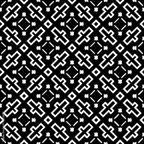 A white background with black design.Seamless texture for fashion, textile design, on wall paper, wrapping paper, fabrics and home decor. Simple repeat pattern. Geometric patterns.