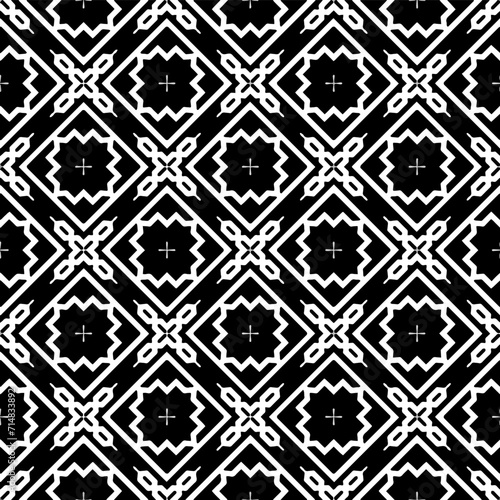A white background with black design.Seamless texture for fashion, textile design, on wall paper, wrapping paper, fabrics and home decor. Simple repeat pattern. Geometric patterns.