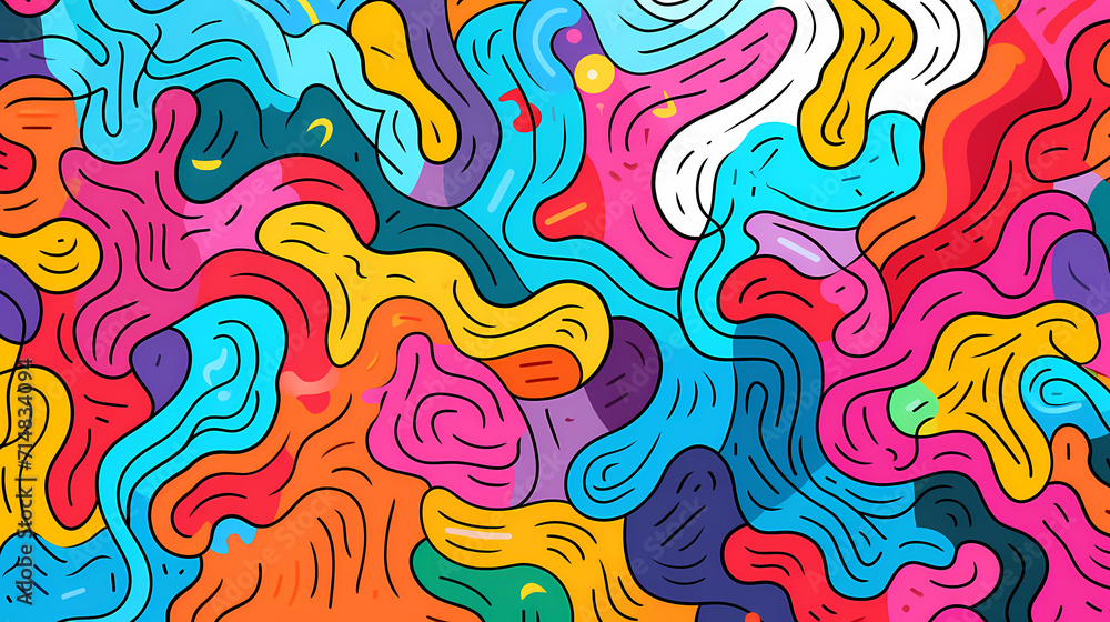 Abstract seamless doodle background, artistic backdrop Abstract seamless doodle background, artistic backdrop
