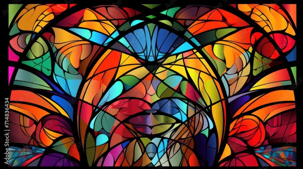 Church window, KI generated Church window, KI generated