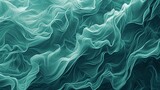 Fluid Dynamics Symphony with a teal wavy abstract background.