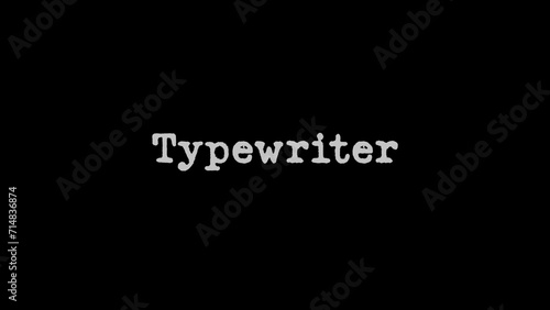 Typewriter Animated Text Effect