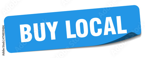 buy local sticker. buy local label