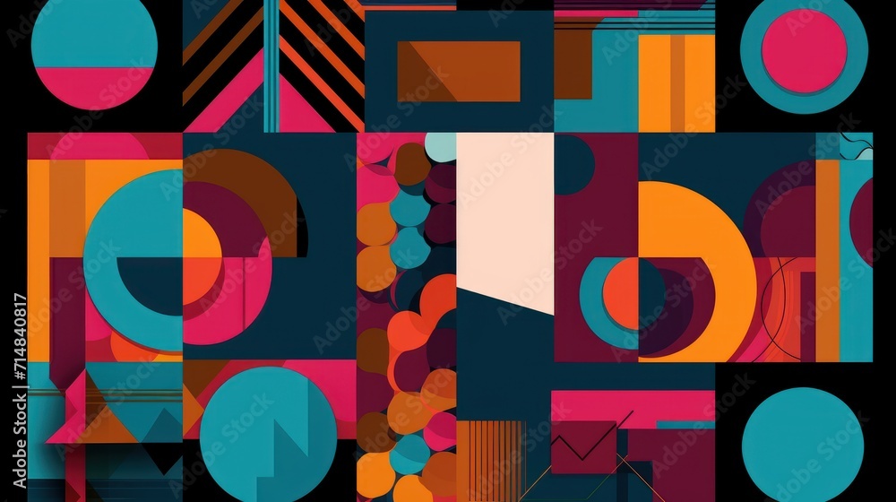 Obraz premium Rainbow design, KI generated