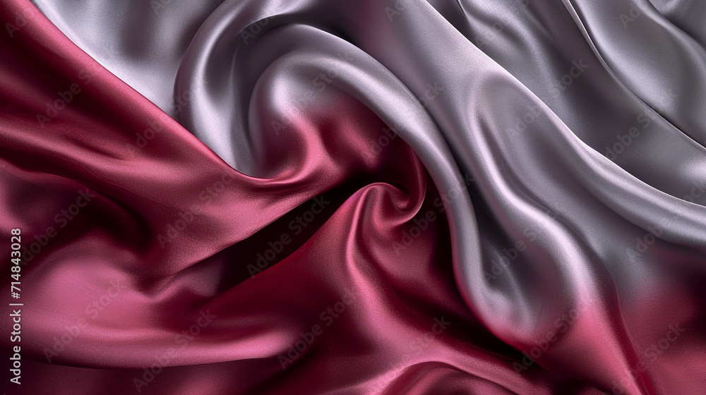 Maroon and Gray silk background
