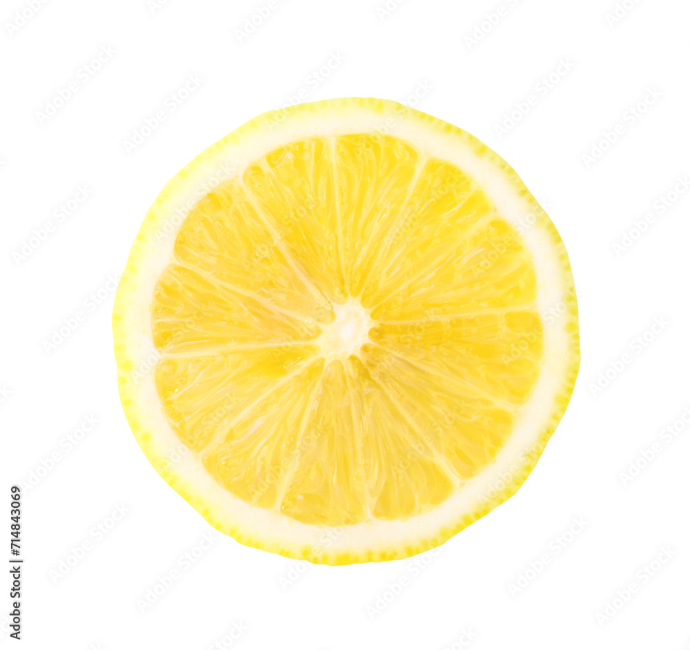 Top view of beautiful yellow lemon half isolated with clipping path in png file format Top view of beautiful yellow lemon half isolated with clipping path in png file format