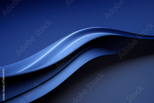 Light Dark Blue Wave Background, Abstract geometric background with liquid shapes. Vector illustration.