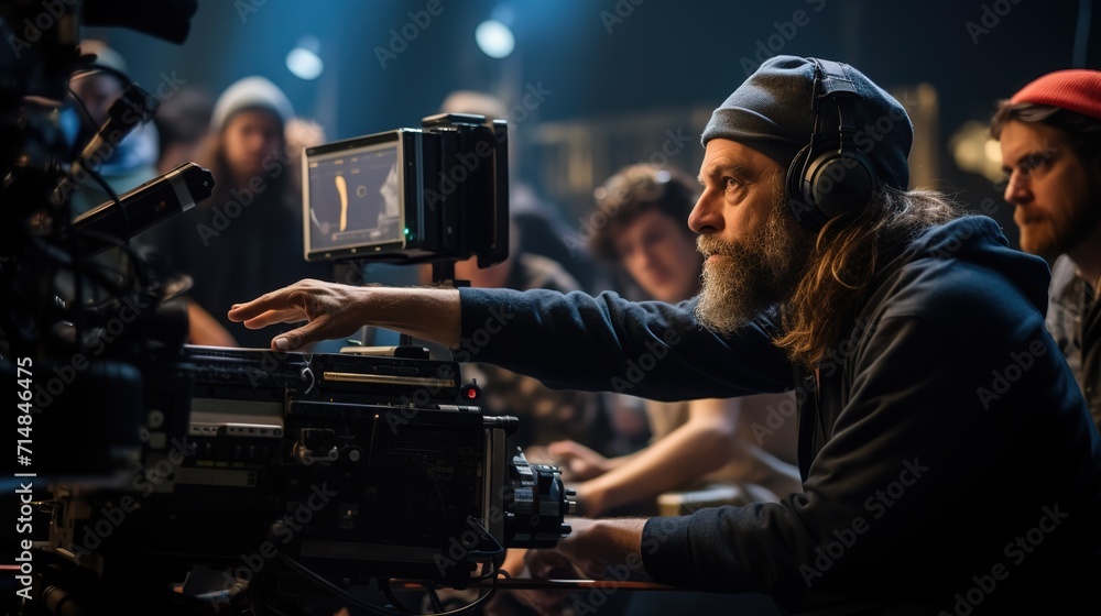 a_film_director_directing_a_movie_scene_real_image a_film_director_directing_a_movie_scene_real_image