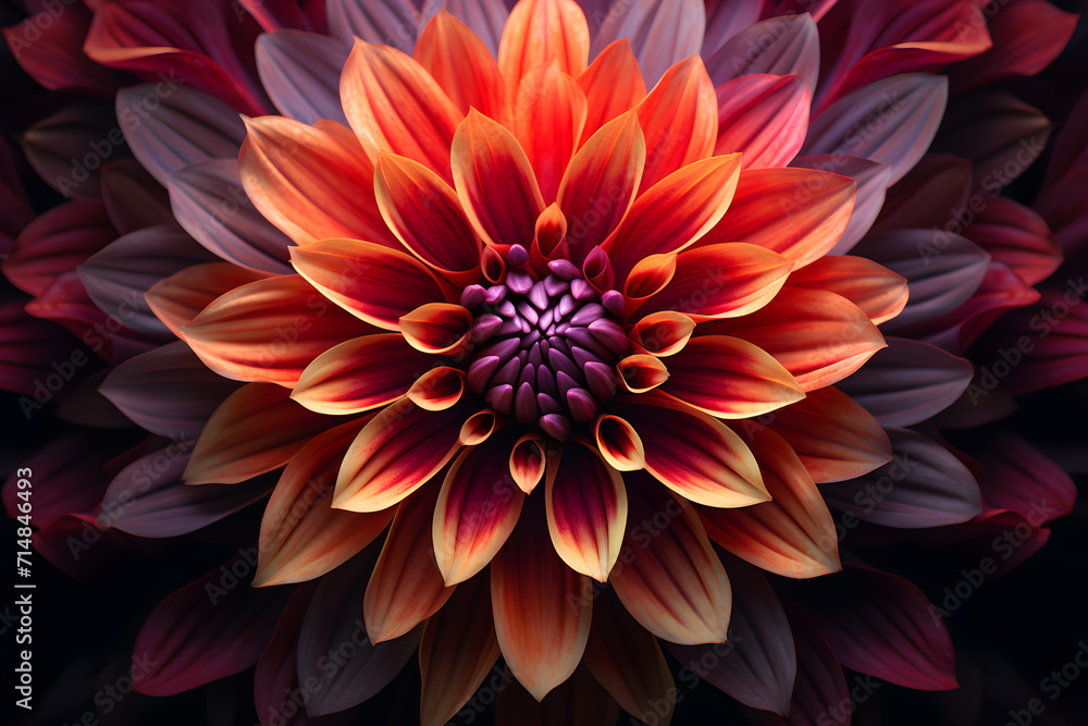 flower with vibrant petals flower with vibrant petals