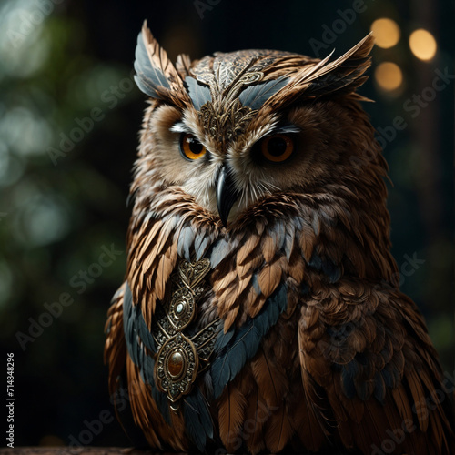 eagle owl portrait, Digital Artwork for Owl © Top Provide 