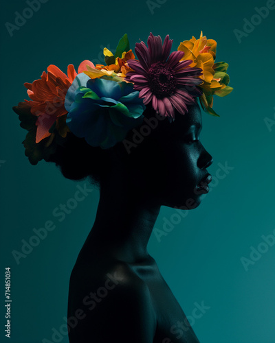woman with flowers © ramona