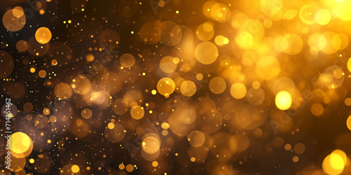 yellow gold abstract bokeh background 