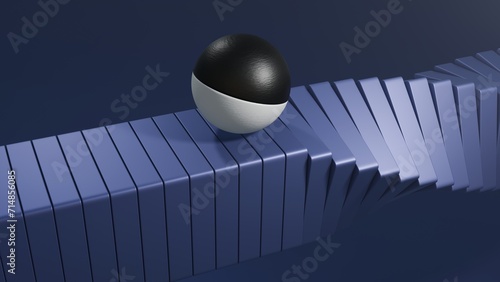 Valokuva Oddly satisfying ball motion on a seamless looping background, designed for continuous, extended viewing