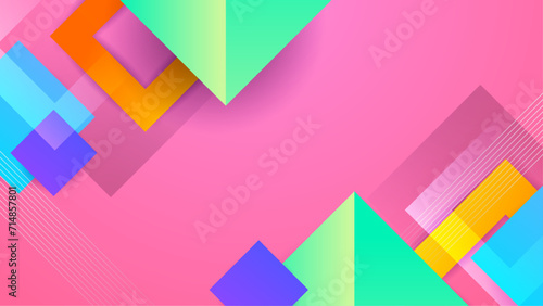 Colorful colourful vector gradient abstract background with geometric shapes elements. Abstract gradient shapes background for presentation, business report, card, banner, poster