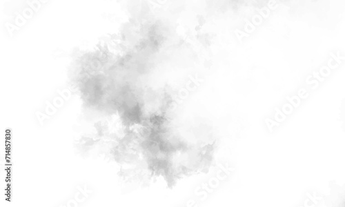 white cloud smoke on transparent background. cloud and smoke isolated on white, background and texture. Black smoke on a white background. small grey fluffy cloud isolated on white