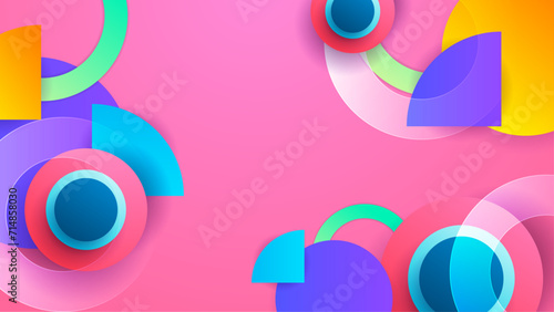 Colorful colourful background abstract art vector with geometric gradient shapes. Abstract gradient shapes background for presentation, business report, card, banner, poster