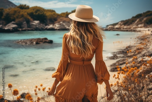 woman on the beach