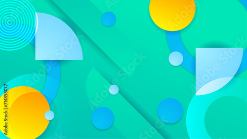 Colorful colourful vector abstract geometrical gradient shape modern background. Abstract gradient shapes background for presentation, business report, card, banner, poster