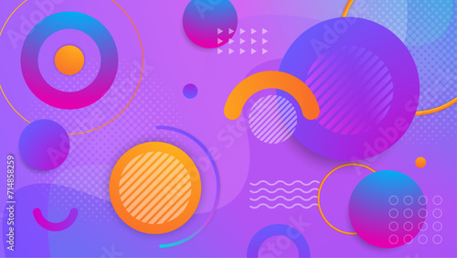 Colorful colourful vector gradient geometric abstract background design. Abstract gradient shapes background for presentation, business report, card, banner, poster