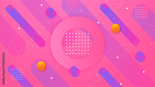 Purple violet orange and pink background abstract art vector with geometric gradient shapes. Abstract gradient shapes background for presentation, business report, card, banner, poster