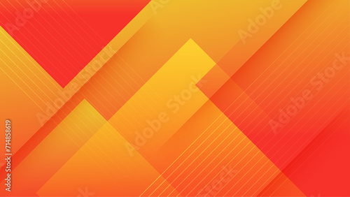 Yellow and orange vector gradient geometric abstract background design. Abstract gradient shapes background for presentation, business report, card, banner, poster