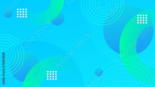 Blue and green background abstract art vector with geometric gradient shapes. Abstract gradient shapes background for presentation, business report, card, banner, poster