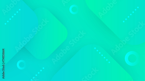 Blue and green background abstract art vector with geometric gradient shapes. Abstract gradient shapes background for presentation, business report, card, banner, poster