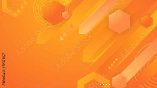 Orange and white vector modern gradient geometric abstract background with shapes. Abstract gradient shapes background for presentation, business report, card, banner, poster
